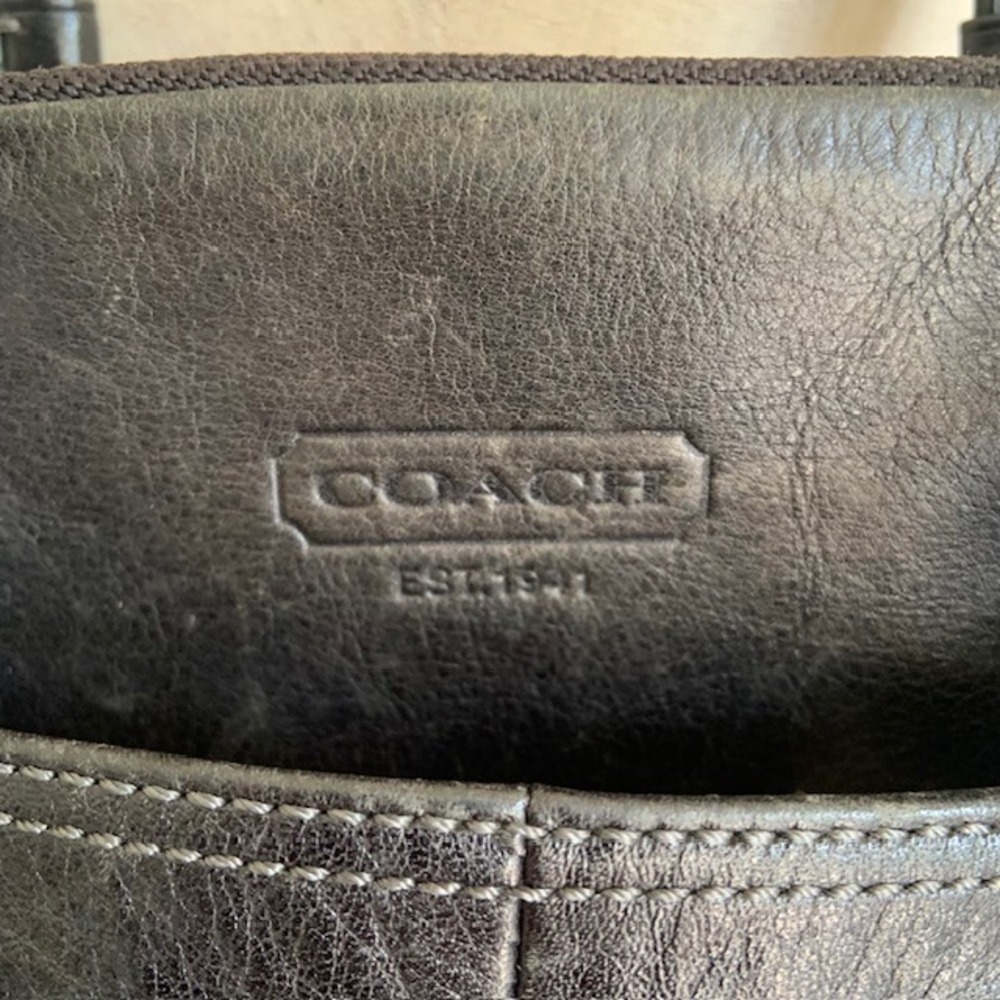 Coach Bonnie Satchel Black Leather Y2K Shoulder Bag 12695 Silver Hardware - Picture 3 of 13